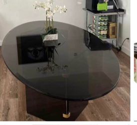 Dining glass table