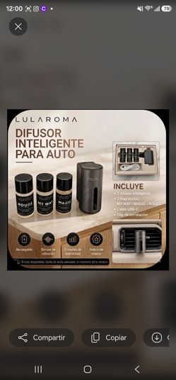 Kit de Aromatizar vehículo.