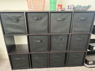 12 cubby shelf unit
