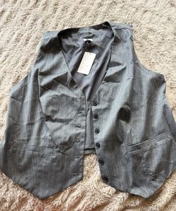 Target Grey Pinstriped Vest 