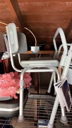 Shower chair and commode
