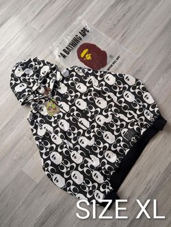 BAPE A Bathing Ape Full-Print Hoodie Size XL