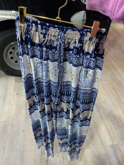Boho Elephant Print Pants