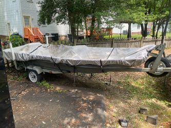 14ft Jon Boat with 3.5hp Mercury motor and Tolling motor