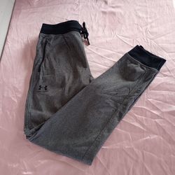 Under Armour Men's Gray Sweatpants Athletic Activewear Loose Size M