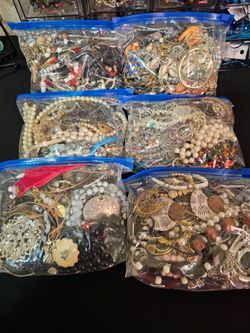 Mystery jewelry bag.