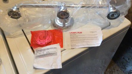 NEW (out of box but never installed) Bathroom light fixture WITH hardware from “Lamps Plus” -$10