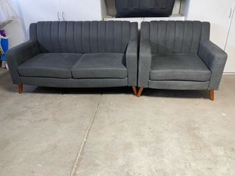 Loveseat with matching chair