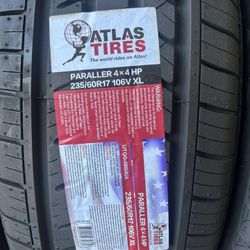 New 235/60R17 Atlas $130 Per Tire 