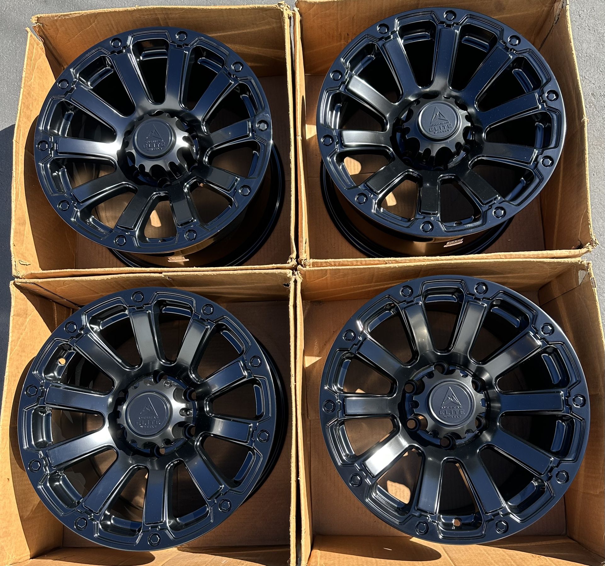 17” American Elite Wheels Satin Black New Toyota Tacoma