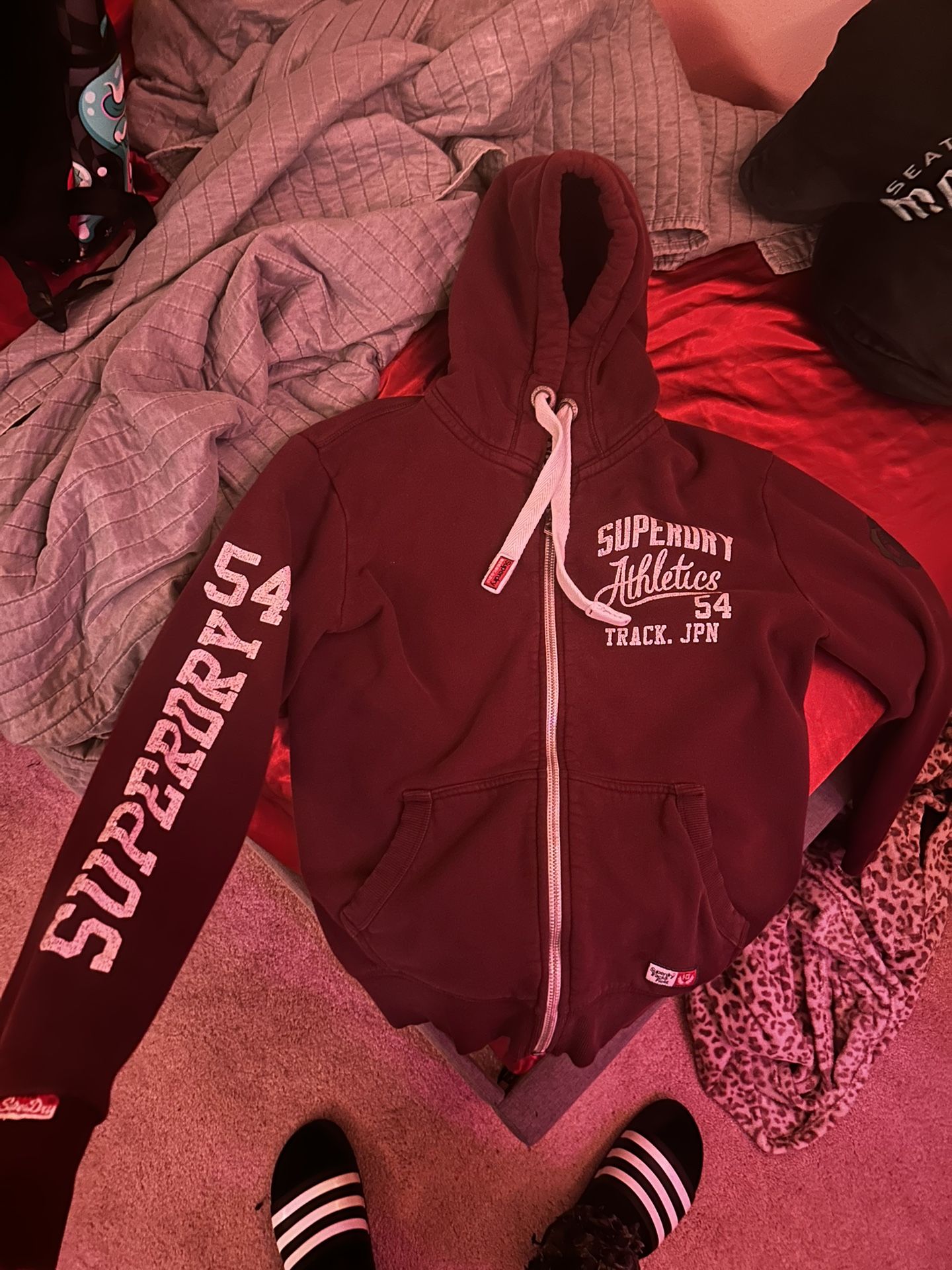 Red Zip Up Hoodie