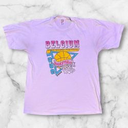 Vintage Belgium Basketball Tee