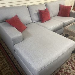 FREE DELIVERY Beautiful Like New Chaise Sectional Shampooed 