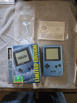 Ice Blue Limited Edition Game Boy Pocket console