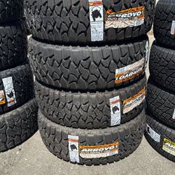 37/12.50/20 Arroyo RT Tires Installed And Balanced / Instaladas Y Balanceadas
