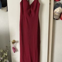 Burgundy Dress 