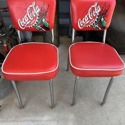 Diner Chairs Coca Cola 2 Qty
