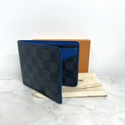 Louis Vuitton Multiple Wallet —blue — N62663