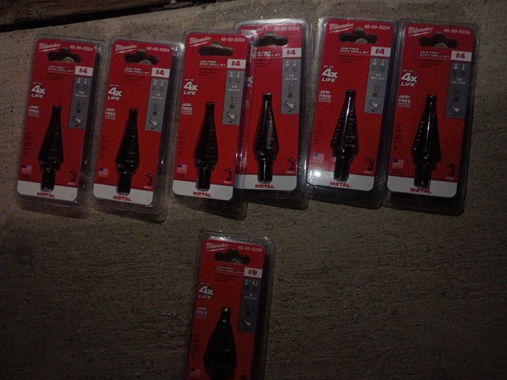Milwaukee Step Drill Bits 