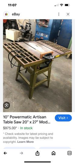 Powermatic 10 Inch Table Saw