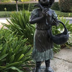 Bronze Statue Harvest Girl 