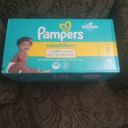 Size 3 Diapers Pampers Swaddlers 