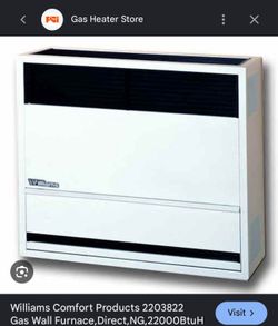Williams Wall Furnace Heater – Works Great