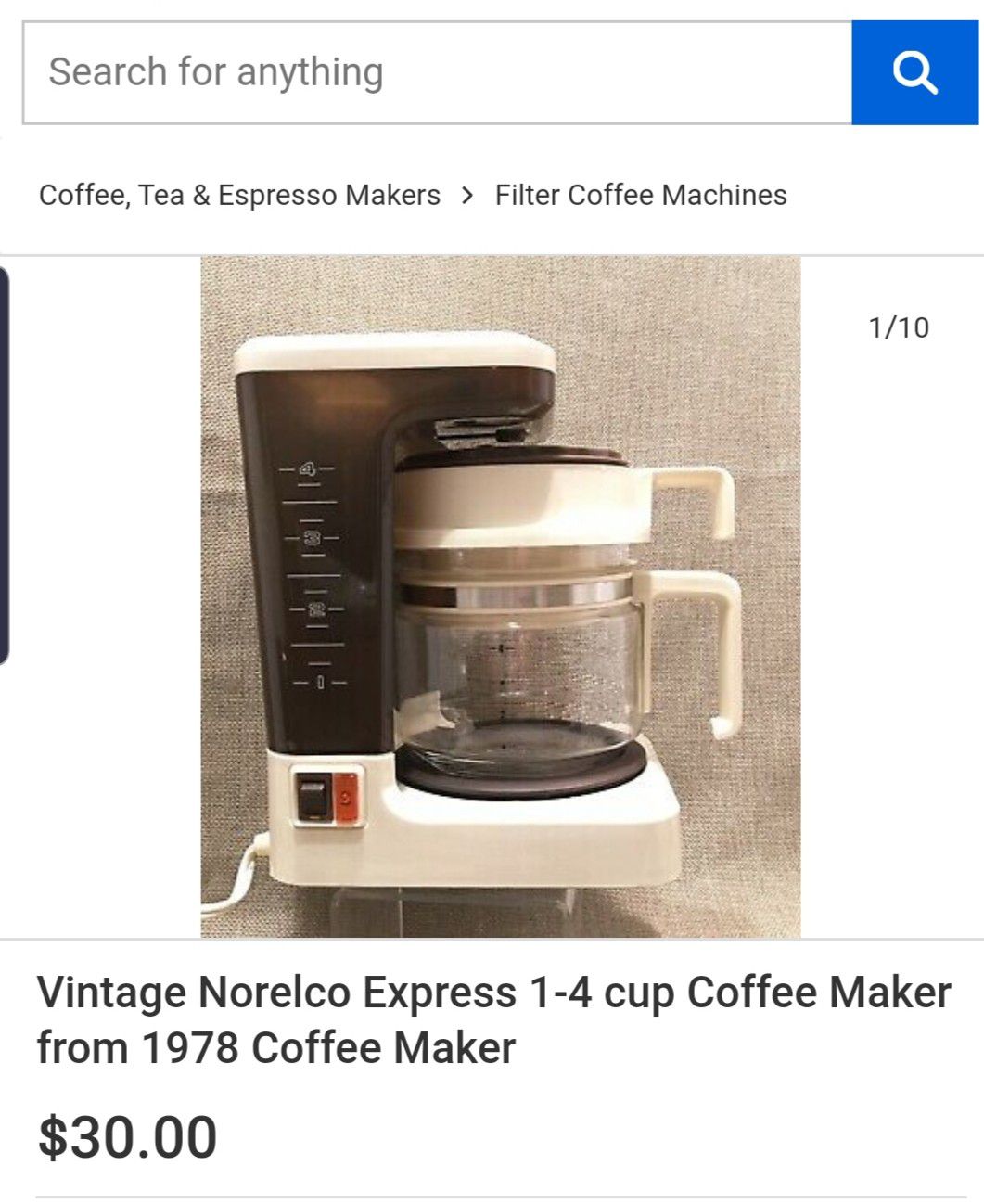 Norelco Coffee Maker