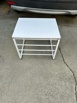 White end table