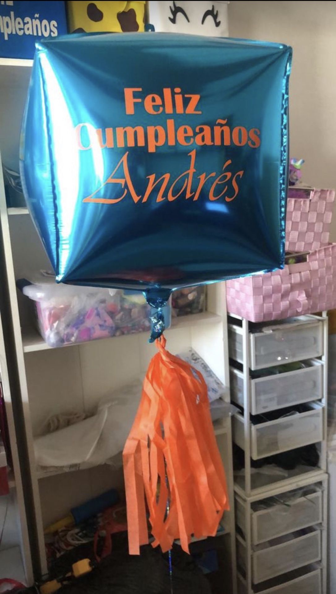 Personalized cube balloons 🎈