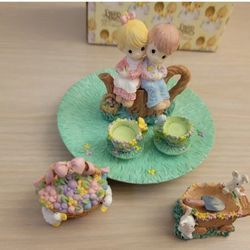 Precious Moments 1997 Kids On Stump Mini Tea Set 312711 Set Of 6 