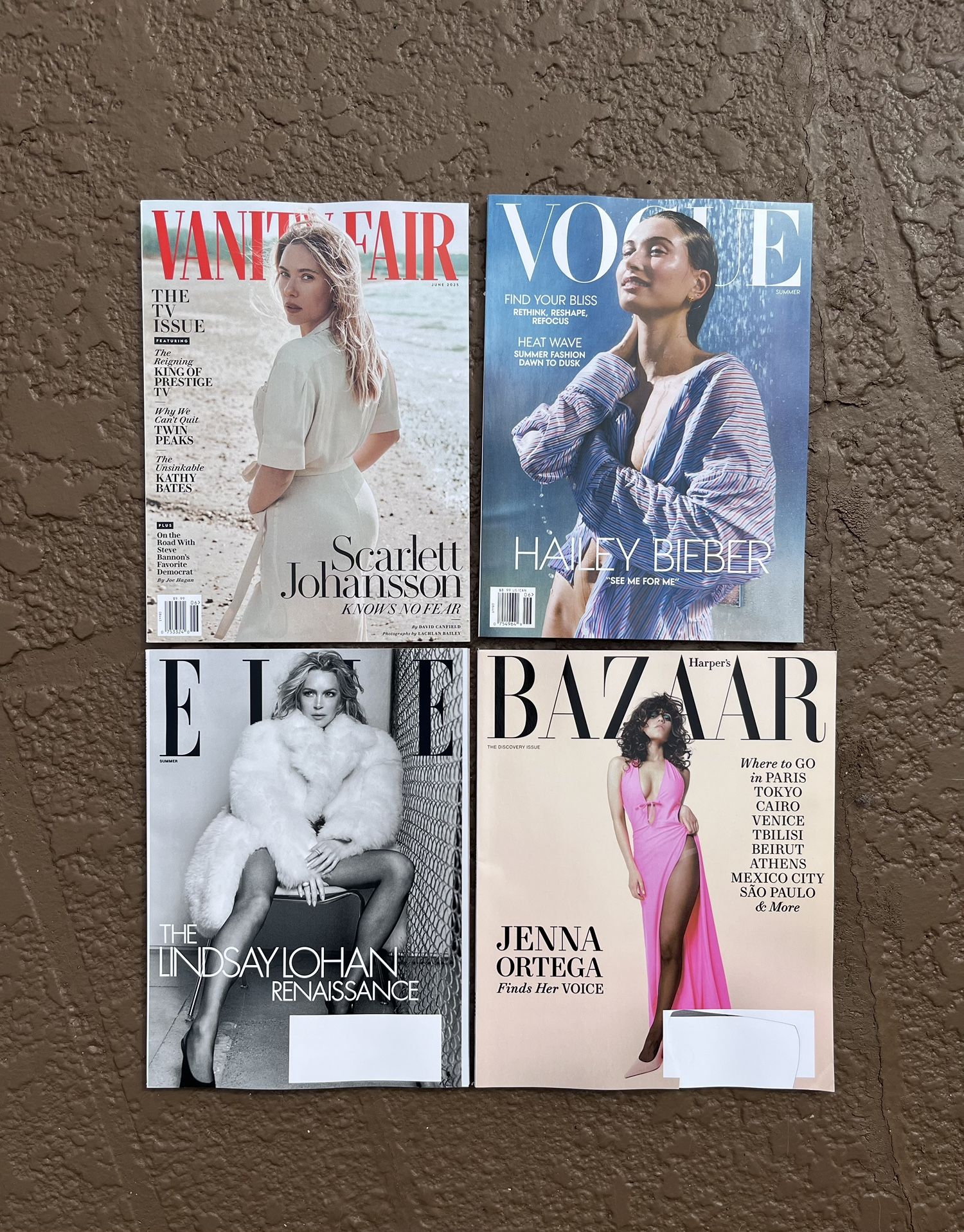 4 Brand new Summer 2025 premium fashion magazines