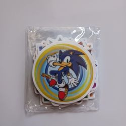 SONIC THE HEDGEHOG 25 PC STICKERS 