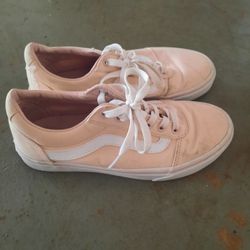 Vans Size 7 Womens Light Pink