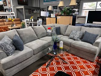 Stunning gray sofa! $1699 🛋️🩶📦 Easy Financing!