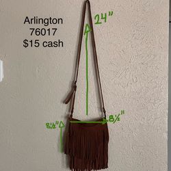 Mossimo Supply Co. Brown Suede Bag