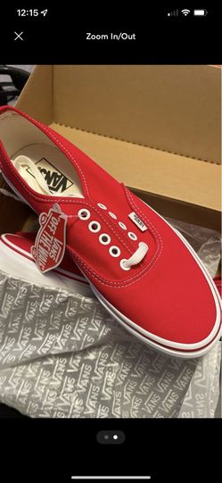 VANS Red Authentic Shoes