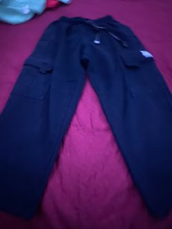 Black proclub heavy weight baggy  sweatpants