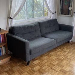 Dark Gray Mid-Century Modern Sofa