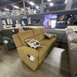 Honey Reclining Sofa