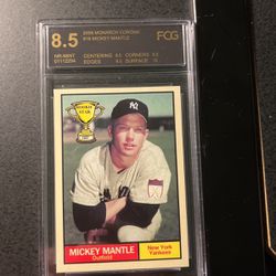 Mickey Mantle Rookie Star Series Graded Card