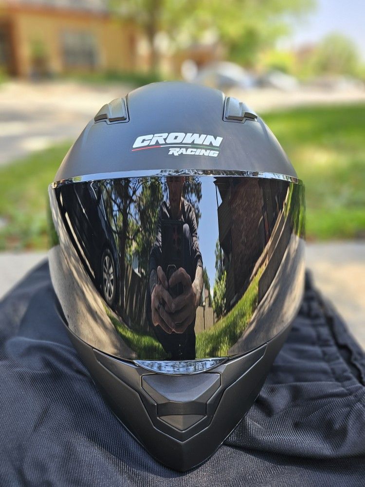 Crown Racing Motorcycle Helmet