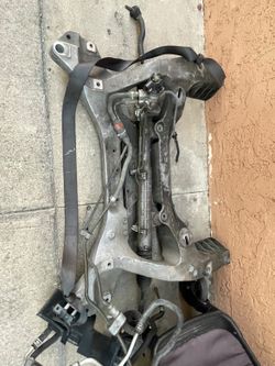 G37 subframe and rack and pinion