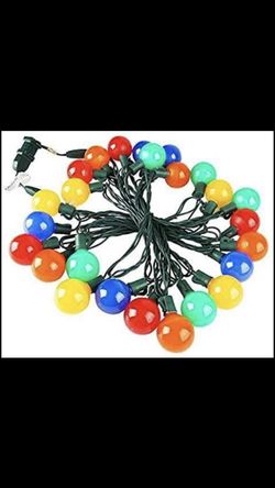 Globe Decorative String Lights Colored