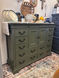Newly Refinished Green Dresser