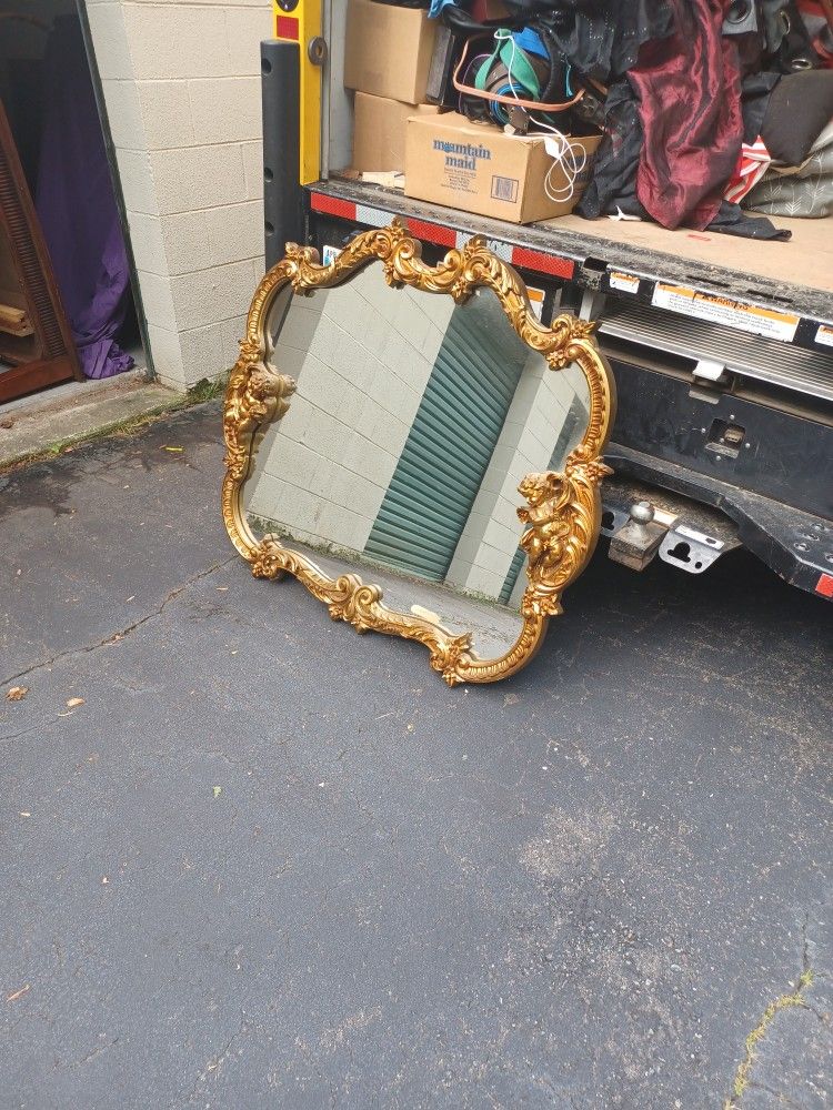 Gilded Angel Mirror