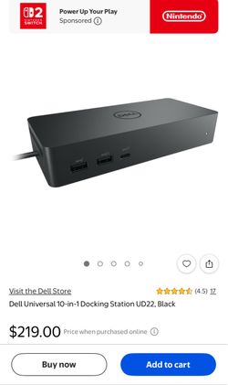 Dell Universal Dock UD22 - USB-C Docking Station (10-in-1, 96W PD)