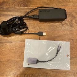 Lenovo 65w Slim Tip With Type C Adapter