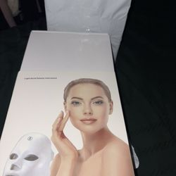 n LED light therapy facial mask used for skin rejuvenation