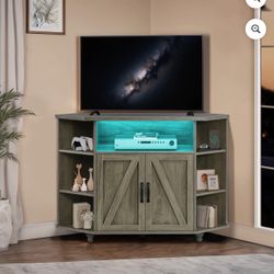  Modern Farmhouse Corner TV Stand 